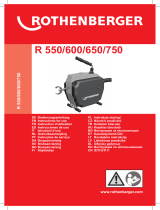 Rothenberger Drain cleaning machine R600 User manual