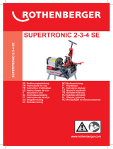 Rothenberger Electric threading machine SUPERTRONIC 2SE User manual