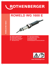 Rothenberger ROWELD WG 1600 E User manual