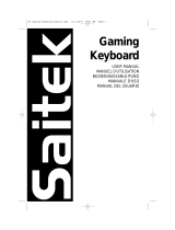 Saitek Gamers Keyboard Owner's manual