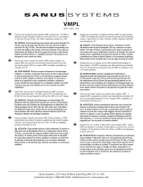 Sanus VISIONMOUNT FLAT PANEL WALL MOUNT-VMPL Owner's manual