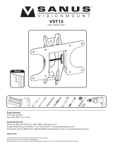 Sanus VST15 Owner's manual