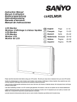 Sanyo 42LM5R User manual