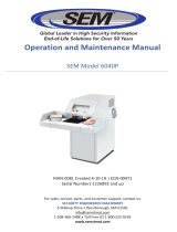 SEM 6040P Series Operating instructions