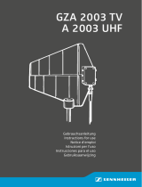 Sennheiser A 2003-UHF User manual