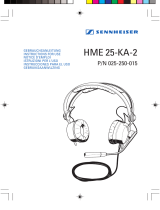 Sennheiser HME 25-KA-2 User manual