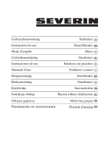 SEVERIN PROFI-MIX SM 3807 - Operating instructions