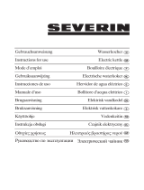 SEVERIN WK3482 Owner's manual