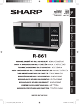 Sharp 900W Combination Flatbed Microwave R861 User manual