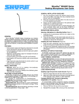 Shure MX412D/C Tisch-Kondensatormikrofon User manual