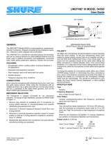 Shure Microphone M545SD User manual
