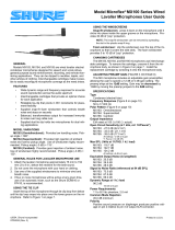 Shure MX100 User manual