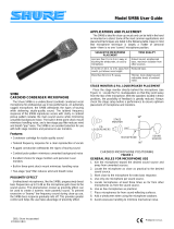 Shure SM86 Kondensator Gesangsmikrofon Owner's manual