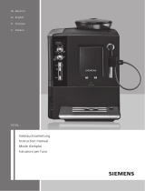 Siemens Fully Automatic Espresso Maker (FAE) Owner's manual