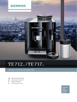 Siemens EQ7 Plus aromaSense M-series TE712201RW Owner's manual