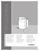 Siemens TW86103 Owner's manual