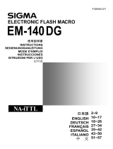 Sigma EM-140 DG Macro Flash Nikon-iTTL User manual