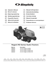 Simplicity Regent RD Series User manual