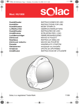 Solac BACTERIA STOP Mod HU1060 Owner's manual
