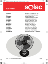 Solac VT8860 Owner's manual