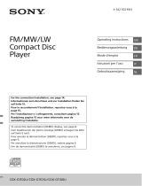 Sony CDX-G1101U Owner's manual