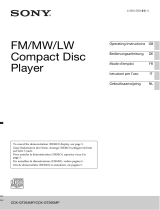 Sony CDX-GT260MP Owner's manual
