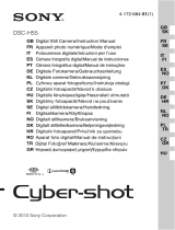 Sony Cyber-Shot DSC H55 User guide