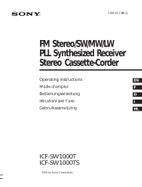 Sony ICF-SW1000T User manual