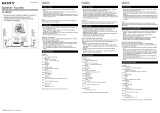 Sony SS-MB105 User manual