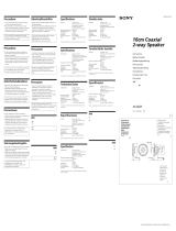 Sony XS-602F User manual