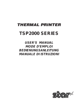 Star Micronics TSP2000 Series User manual