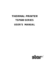 Star Micronics TSP600 SERIES User manual