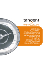 Tangent Uno Table Radio - Light oak User manual