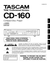 Tascam CD-160 User manual