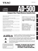 TEAC AD-500 User manual