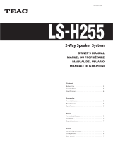 TEAC LS-H255-BK Owner's manual