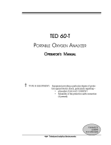 Teledyne TED-60 User manual