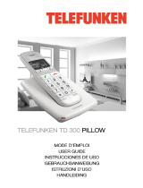 Telefunken TD 301 PILLOW User manual