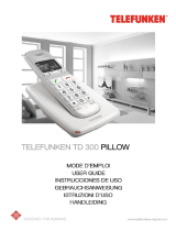 Telefunken TD 301 PILLOW Owner's manual
