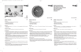 TFA Analogue Designer Wall Clock with Aluminium Frame User manual