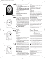 TFA Analogue radio-controlled alarm clock with digital display of seconds User manual