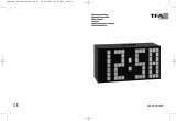 TFA Digital Alarm Clock with Luminous Digits TIME BLOCK User manual