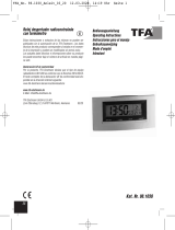 TFA Digital Radio-Controlled Alarm Clock with Temperature User manual