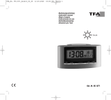 TFA Digital Radio-Controlled Alarm Clock with Temperature SOLAR User manual