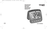 TFA Digital radio-controlled alarm clock with temperature SONIO 2.0 User manual