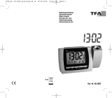 TFA Digital radio-controlled projection alarm clock with temperature User manual
