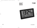 TFA Radio-controlled wall clock with room climate User manual