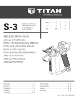 Titan S-3 Airless Spray Gun User manual