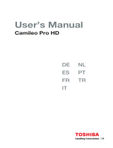 Toshiba Camileo Pro HD Operating instructions