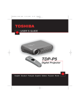 Toshiba TDP-P5 User manual